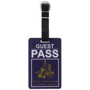 TRAVISMATHEW ゴルフ用品 GUEST PASS ネームタグ ［W5.8×H9cm］ パープル 