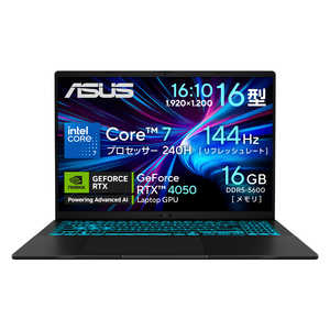 ASUS  ߥ󥰥Ρȥѥ Gaming V16 [ RTX 4050 / 16 / Win11 Home / Core 7 / 16GB / SSD512GB ] ֥å V3607VU-C7165R4050W