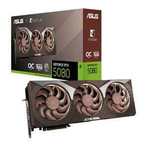 ASUS エイスース グラフィックボード GeForce RTX 5080 GDDR7 Noctua OC Edition ［GeForce RTXシリーズ / 16GB］ RTX5080-O16G-NOCTUA