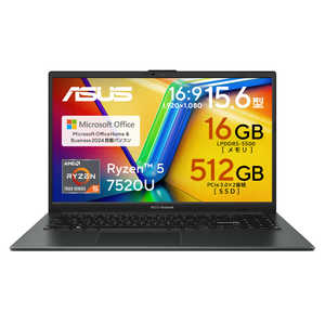ASUS GCX[X m[gp\R Vivobook Go 15 [ 15.6^ / Win11 Home / Ryzen 5 / 16GB / SSD512GB / Office ] ~bNXubN E1504FA-R5165BWS