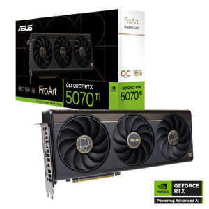 ASUS エイスース グラフィックボード (RTX5070Ti / 16GB) ［GeForce RTXシリーズ / 16GB］ PROART-RTX5070TI-O16G