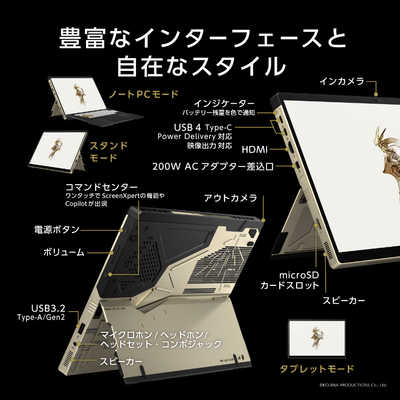 ASUS エイスース ゲーミングノートパソコン ROG Flow Z13-KJP ［13.4型