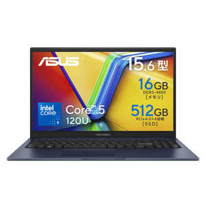 ASUS エイスース ノートパソコン Vivobook 15 [ 15.6型 / Win11 Home / Core 5 / メモリ16GB / SSD512GB ] クワイエットブルー X1504VAC5165BU