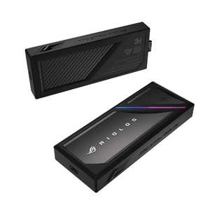 ASUS エイスース M.2 SSDケース ROG Strix Aiolos(USB 3.2 Gen 2x2、最大20Gbps、NVMe/SATA両対応、ツールレス設計、ストレージ本体別売り) ［M.2］ ESD-S1W/BLK/G/AS