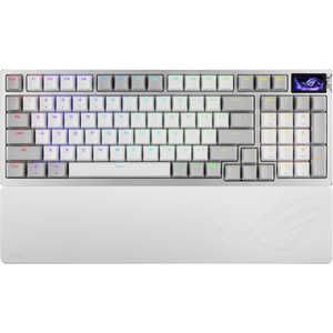 ASUS �G�C�X�[�X �Q�[�~���O�L�[�{�[�h ROG Azoth 96 HE Lite Black (96�� ���C�X�C�b�` �g���C���[�h OLED�\�� 8KHz) [�L���E���C�����X] ROG/AZOTH/96/HFX2/WH