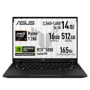 ASUS �G�C�X�[�X �Q�[�~���O�m�[�g�p�\�R�� TUF Gaming A14 [ RTX 5050 / 14�^ / Win11 Home / Ryzen 7 / 16GB / 512GB ] �C�F�[�K�[�O���[ FA401UH-R7R505016G