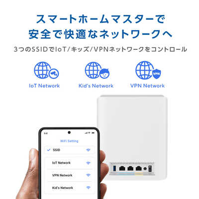 ASUS エイスース Wi-Fiルーター 688＋2882＋11529Mbps ［Wi-Fi 7(be
