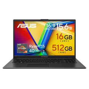ASUS �G�C�X�[�X �m�[�g�p�\�R�� Vivobook Go 15 �m15.6�^ / Windows11 Home / AMD Ryzen 5 / �������F16GB / SSD�F512GB�n �~�b�N�X�u���b�N E1504FAR5165BW6
