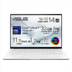 ASUS ���������� �Ρ��ȥѥ����� Zenbook S14 [ 14�� / Win11 Home / Core Ultra 9 / 32GB / 1TB / M365 or Office ] �����󥸥ʥӥ���ۥ磻�� UX5406AA-T3U932