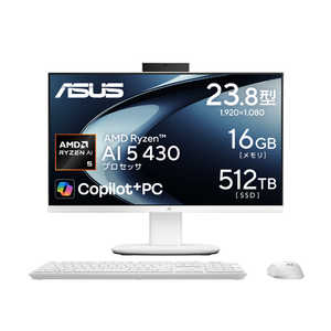 ASUS エイスース デスクトップパソコン V600 AiO ホワイト VM640GA-WPC006W