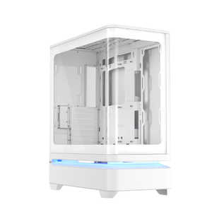 ASUS �G�C�X�[�X PC�P�[�X ASUS Prime AP304 (Micro-ATX �s���[���X �w�ʃR�l�N�^�Ή� �ő�420mm GPU�Ή� 360mm���W�G�[�^�[�Ή� ��) PRIME/AP304/TG/WHITE