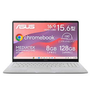 ASUS �G�C�X�[�X �m�[�g�p�\�R�� Chromebook CM15 [ 15.6�^ / Chrome OS / MediaTek / ������8GB / eMMC128GB ] �s���A�O���[ CM1505CM4A-8128GY