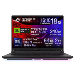ASUS �G�C�X�[�X �Q�[�~���O�m�[�g�p�\�R�� [18.0�^ /Windows11 Home /intel Core Ultra 9 /�������F64GB /SSD�F2TB] G835LWG-U9R5080