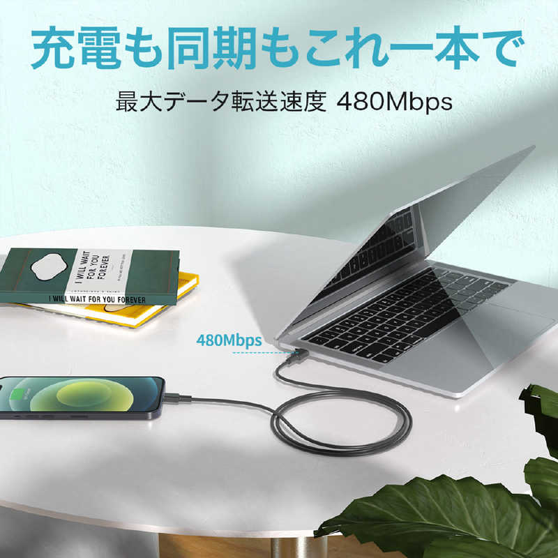 AUKEY AUKEY ケーブル  Impulse Series USB-C to Lightning PD対応  [1.2m] CB-CL13-BK CB-CL13-BK