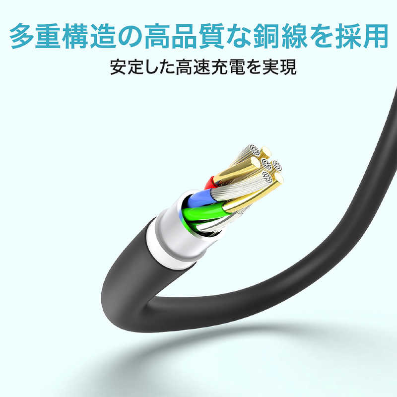 AUKEY AUKEY ケーブル  Impulse Series USB-C to Lightning PD対応 [1.2m] CB-CL13-GN CB-CL13-GN