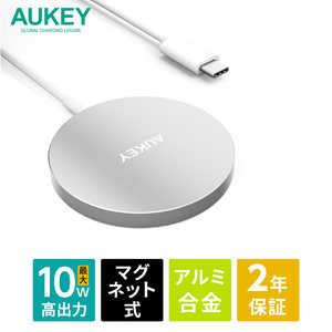 AUKEY AUKEY(オーキー) ワイヤレス充電器 マグネット式 Aircore 10W ブラック AUKEY(オーキー) White LCA1SWT