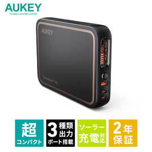 AUKEY ポータブル電源 PowerStudio 100 ブラック Black PS-RE01-BK ［4出力 /DC充電 /USB Power Delivery対応］ PS-RE01-BK