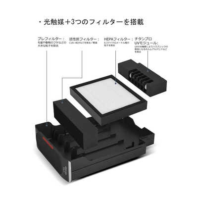 空気清浄機 airgle ブラック AG25