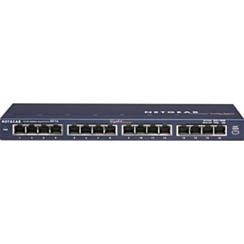 NETGEAR NETGEAR ギガビットイーサネットスイッチ(16ポート) GS116-200JPS GS116-200JPS