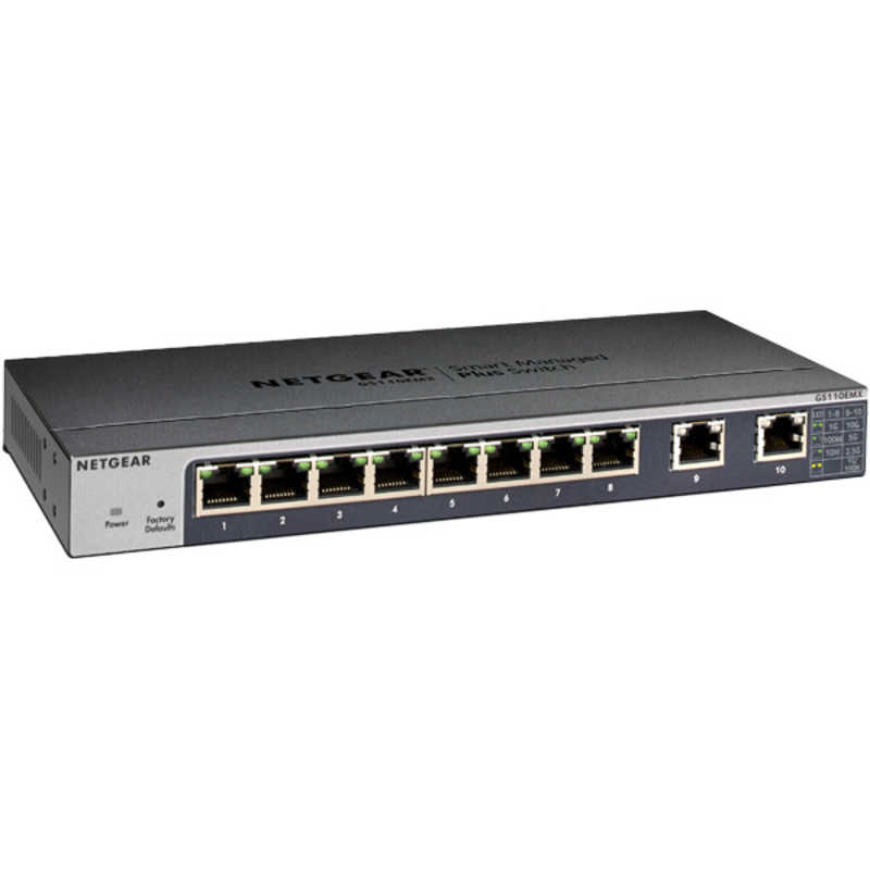 NETGEAR NETGEAR アップリンク マルチギガ アンマネージプラス スイッチ GS110EMX-100JPS GS110EMX-100JPS