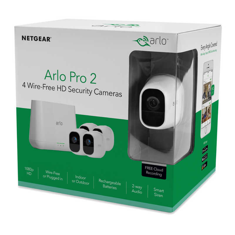 ARLO ARLO Aro Pro2 VMS4430P-100JPS[ベースステーション+カメラ4台セット] VMS4430P-100JPS VMS4430P-100JPS