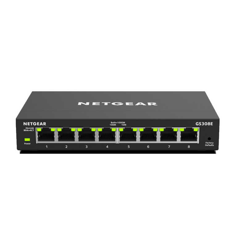 NETGEAR NETGEAR スイッチングハブ[8ポート /Giga対応] GS308E-100JPS GS308E-100JPS