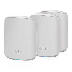 NETGEAR Wi-Fiルーター(3台) AX1800 Orbi WiFi 6 Micro 1201+574 Mbps [Wi-Fi 6(ax)/ac/n/a/g/b] RBK353-100JPS