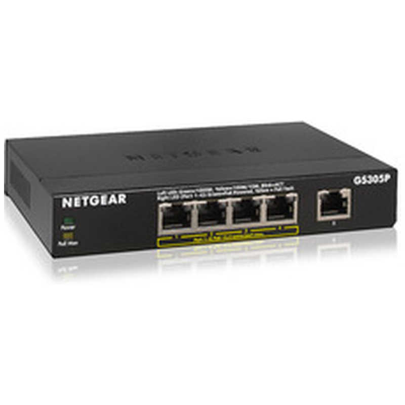NETGEAR NETGEAR SOHO家庭向けPoE+対応 (63W)ギガビット5ポート アンマネージスイッチ GS305P-200JPS GS305P-200JPS