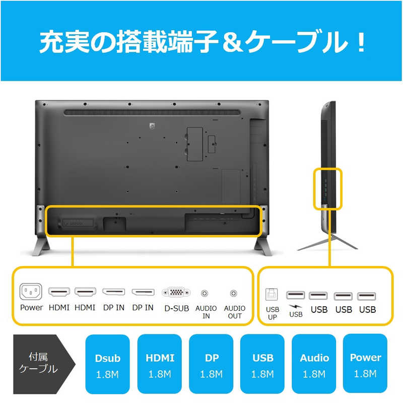 フィリップス　PHILIPS フィリップス　PHILIPS PCモニター [42.5型 /4K(3840×2160） /ワイド] 438P1/11 438P1/11