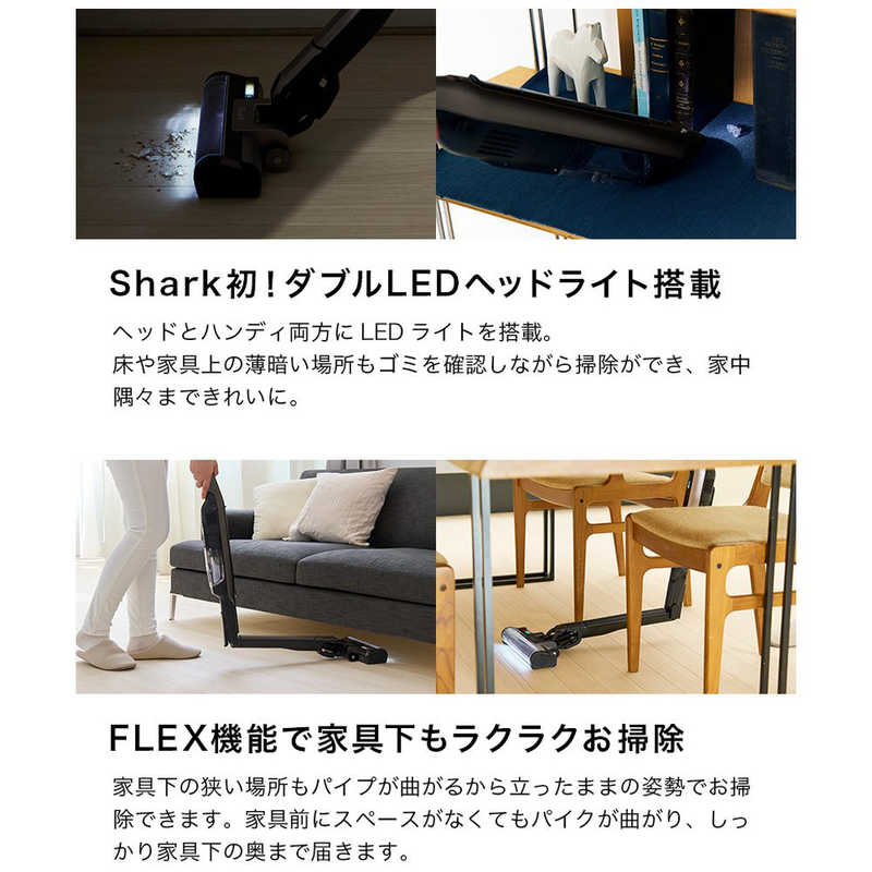 SHARK SHARK 【アウトレット】コードレススティッククリーナー EVOPOWER SYSTEM iQ アッシュブラウン[紙パックレス式 /コードレス] CS851JBR CS851JBR