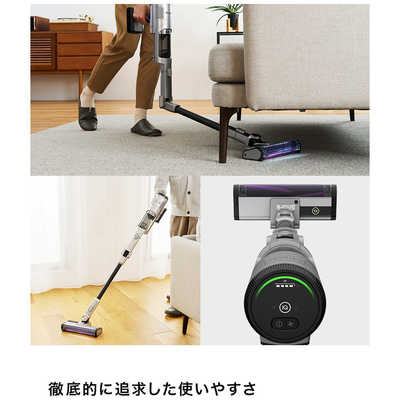 【新品】スティッククリーナー CleanSense iQ+ ライトチタニウム SHARK ダストステーション搭載 スティッククリーナー CleanSense iQ＋
