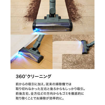 LC600JGN EVOPOWER SYSTEM BOOST アッシュグリーン SHARK スティッククリーナー EVOPOWER SYSTEM BOOST サイクロン