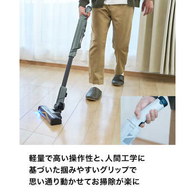 LC600JGN EVOPOWER SYSTEM BOOST アッシュグリーン SHARK スティッククリーナー EVOPOWER SYSTEM BOOST サイクロン