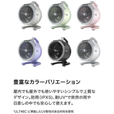 SHARK FlexBreeze Hydro Go コードレスサーキュレーター グレー ［DC