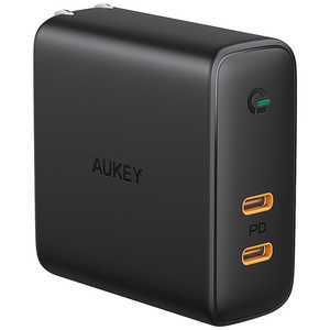 AUKEY USB充電器 Focus Duo 63W Type-C ブラック PA-D5-BK