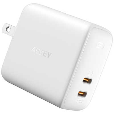 AUKEY USB充電器 Omnia Duo 65W USB-C ホワイト PA-B4-WH の通販 
