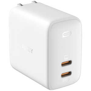 AUKEY（オーキー） USB充電器 Omnia Duo 65W USB-C ホワイト White PAB4WH