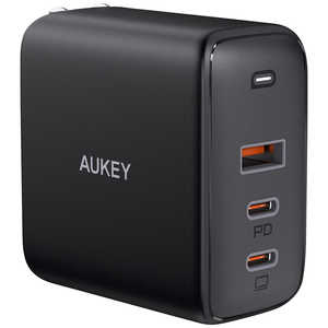 AUKEY（オーキー） USB充電器 Omnia Mix3 90W PD対応 [USB-A 1ポート/USB-C 2ポート] ブラック Black PAB6SBK