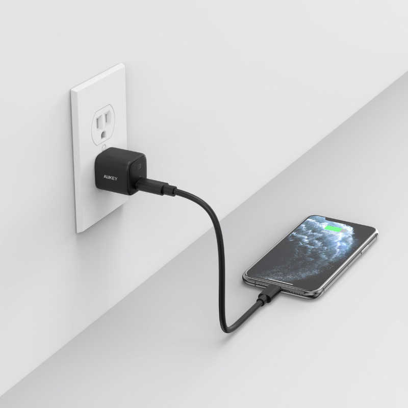 AUKEY AUKEY USB充電器 Omnia 20W PD対応 [USB-C 1ポート] ブラック PA-B1-BK PA-B1-BK