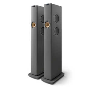 KEF ケーイーエフ WiFiスピーカー 2本セット チタングレー [Bluetooth対応 /Wi-Fi対応] LS60WTITANGREYJP