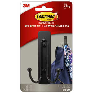 スリーエムジャパンコンストラクション&ホ ダブルフック Lサイズ Command(コマンド) マットブラック CMD-MM スリーエムジャパンコンストラクション&ホ ダブルフック Lサイズ Command(コマンド) マットブラック CMD-MM