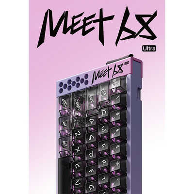 キーボード MIKIT Meet 68 Ultra Starry Pink MIKIT（ミキット） Meet 68 Ultra 磁気ゲーミングキーボード ラピッド