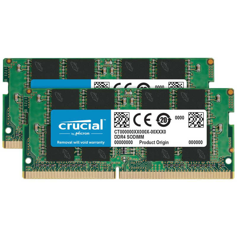 CRUCIAL CRUCIAL 増設用メモリ [SO-DIMM DDR4 /16GB /2枚] CT2K16G4SFS8266 CT2K16G4SFS8266