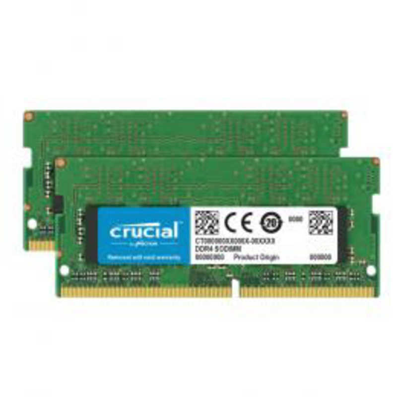 CRUCIAL CRUCIAL 増設用メモリ DDR4-3200[SO-DIMM DDR4 /32GB /2枚] CT2K32G4SFD832A CT2K32G4SFD832A