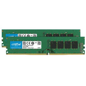 CRUCIAL 増設メモリ [DDR4 PC4-25600 8GB 2枚組] CT2K8G4DFRA32A