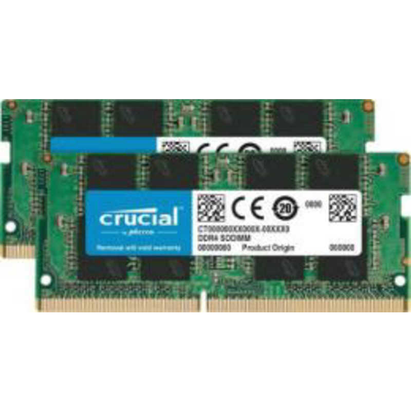 CRUCIAL CRUCIAL 増設用メモリ [SO-DIMM DDR4 /16GB /2枚] CT2K16G4SFRA266 CT2K16G4SFRA266