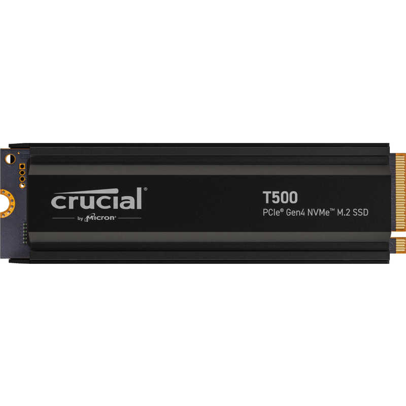 CRUCIAL CRUCIAL 内蔵SSD PCI-Express接続 NVMe (PCIe Gen 4 x4) Heatsink付 T500 Heatsink ［1TB /M.2］「バルク品」 CT1000T500SSD5JP CT1000T500SSD5JP