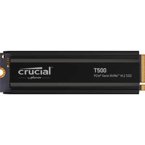 CRUCIAL ¢SSD PCI-Express³ NVMe (PCIe Gen 4 x4) Heatsink T500 Heatsink 1TB /M.2ϡ֥Х륯ʡ CT1000T500SSD5JP