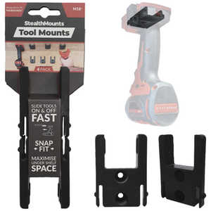 STEALTHMOUNTS ツールマウントミルウォーキーM18用(4個入り) ブラック TMMW18BLK4 STEALTHMOUNTS ツールマウントミルウォーキーM18用(4個入り) ブラック TMMW18BLK4