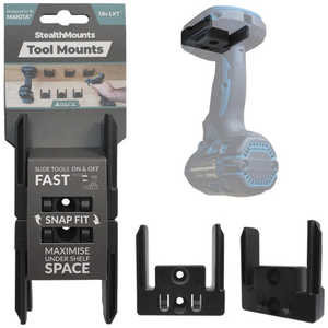 STEALTHMOUNTS ツールマウントマキタLXT用(4個入り) ブラック TMMK18BLK4 STEALTHMOUNTS ツールマウントマキタLXT用(4個入り) ブラック TMMK18BLK4